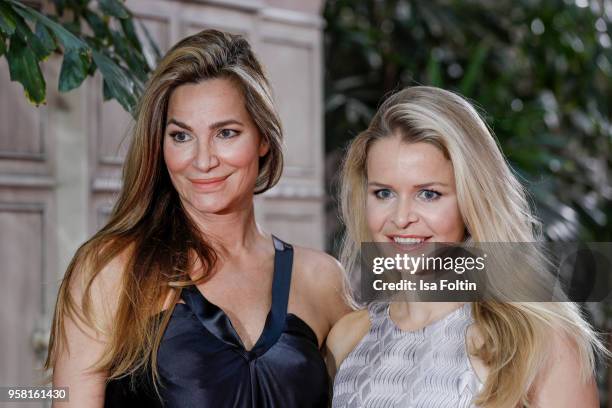 German actress Alexandra Kamp and her sister Patrizia Kamp attend the Felix Burda Award at Hotel Adlon on May 13, 2018 in Berlin, Germany.