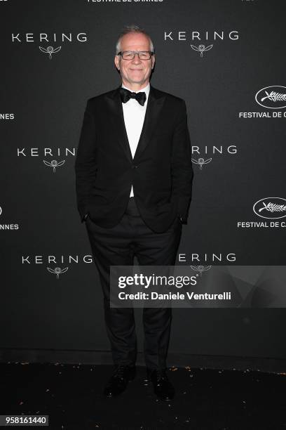 Thierry Fremaux attends the Women in Motion Awards Dinner, presented by Kering and the 71th Cannes Film Festival, at Place de la Castre on May 13,...