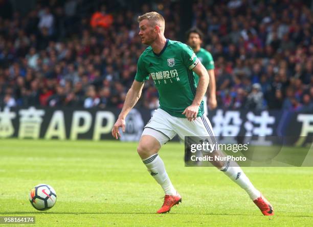 West Bromwich Albion's Chris Brunt during the Premiership League match between Crystal Palace and West Bromwich Albion at Selhurst Park, London,...