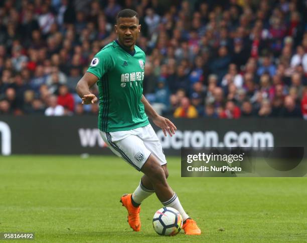 West Bromwich Albion's Salomon Rondon during the Premiership League match between Crystal Palace and West Bromwich Albion at Selhurst Park, London,...