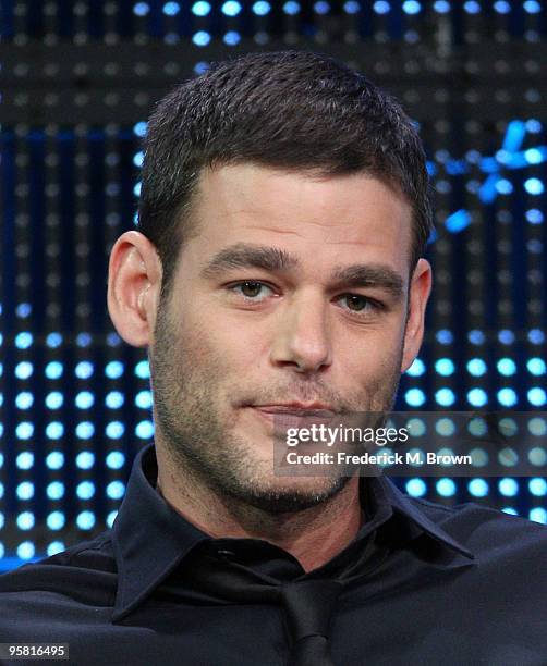 Actor Ivan Sergei of the television show "Gravity" speak during the Starz Network portion of The 2010 Winter TCA Press Tour at the Langham Hotel on...