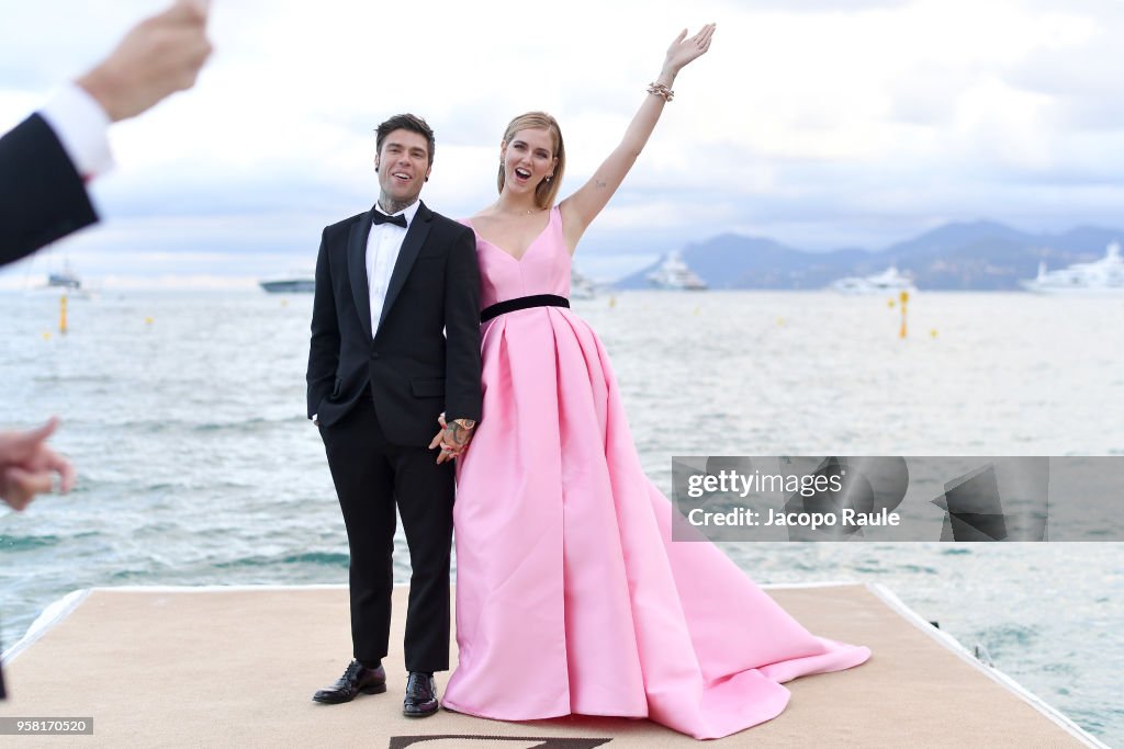 Chiara Ferragni and Fedez Photocall - The 71st Annual Cannes Film Festival