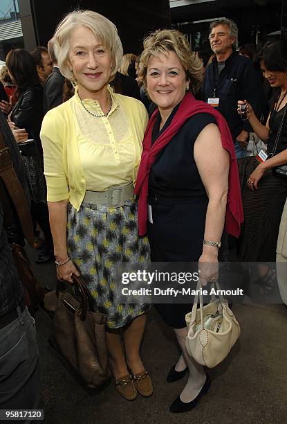 Spirit Award Nominees Helen Mirren and Bonnie Arnold attend Film Independent's 2010 Spirit Awards Nominee Brunch at BOA Steakhouse on January 16,...