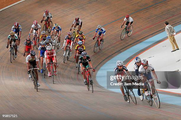 General view of the national cycling championship Copa Federacion at the National Center for High Performance on January 16, 2010 in Mexico City,...