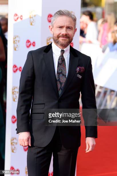 Martin Freeman attends the Virgin TV British Academy Television Awards at The Royal Festival Hall on May 13, 2018 in London, England.
