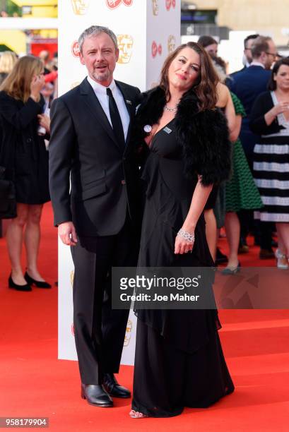 John Simm and Kate Magowan attends the Virgin TV British Academy Television Awards at The Royal Festival Hall on May 13, 2018 in London, England.