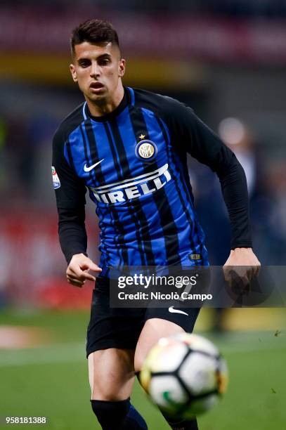 Joao Cancelo of FC Internazionale in action during the Serie A football match between FC Internazionale and US Sassuolo. US Sassuolo won 2-1 over FC...