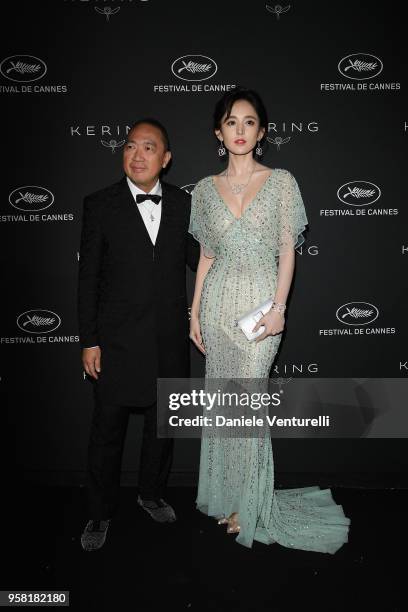 Dennis Chan and Coulee Nazha attend the Women in Motion Awards Dinner, presented by Kering and the 71th Cannes Film Festival, at Place de la Castre...