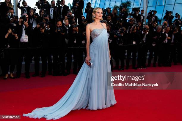 Diane Kruger attends the screening of "Sink Or Swim " during the 71st annual Cannes Film Festival at Palais des Festivals on May 13, 2018 in Cannes,...