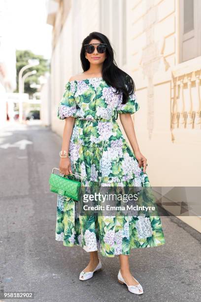 Street style during the 71st annual Cannes Film Festival on May 11, 2018 in Cannes, France.