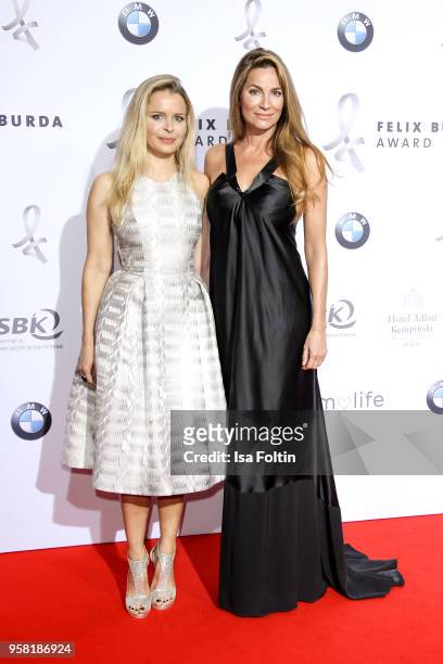 German actress Alexandra Kamp and her sister Patrizia Kamp attend the Felix Burda Award at Hotel Adlon on May 13, 2018 in Berlin, Germany.