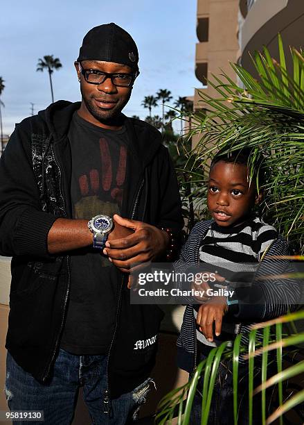 Actor Nelsan Ellis visits the Invicta Watch Group suite during the HBO Luxury Lounge in honor of the 67th annual Golden Globe Awards held at the Four...