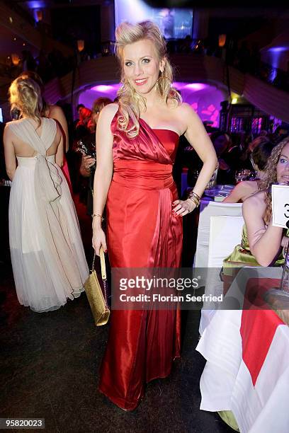 Actress Eva Habermann attends the 37th German Filmball 2010 at the Hotel Bayerischer Hof on January 16, 2010 in Munich, Germany.