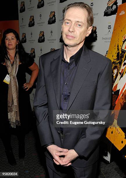 Steve Buscemi attends the ''Saint John of Las Vegas'' premiere at the SVA Theater on January 16, 2010 in New York City.