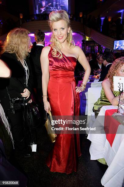 Actress Eva Habermann attends the 37th German Filmball 2010 at the Hotel Bayerischer Hof on January 16, 2010 in Munich, Germany.