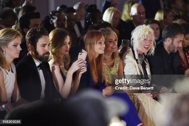 Paris Hilton and Ellen Von Unwerth attend Fashion for Relief Cannes 2018 during the 71st annual Cannes Film Festival at Aeroport Cannes Mandelieu on...