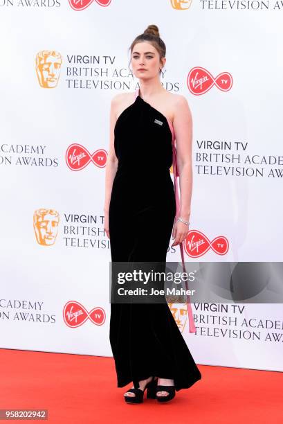 Millie Brady attends the Virgin TV British Academy Television Awards at The Royal Festival Hall on May 13, 2018 in London, England.