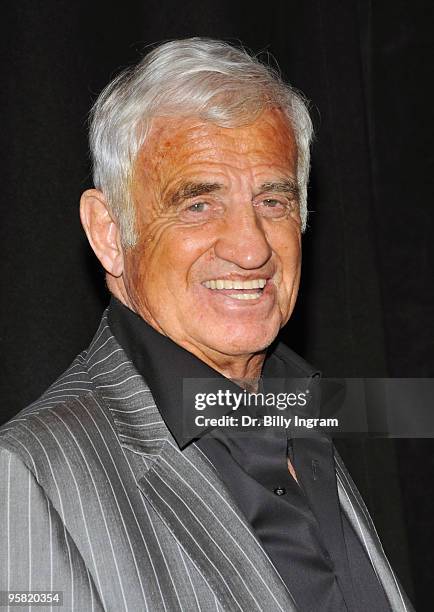 Actor Jean-Paul Belmondo attends the 35th Annual Los Angeles Film Critics Association Awards at InterContinental Hotel on January 16, 2010 in Century...