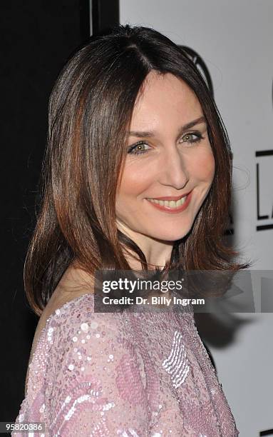 Actress Elsa Zylberstein attends the 35th Annual Los Angeles Film Critics Association Awards at InterContinental Hotel on January 16, 2010 in Century...