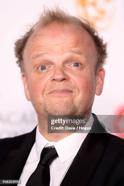 Toby Jones poses in the press room at the Virgin TV British Academy Television Awards at The Royal Festival Hall on May 13, 2018 in London, England.