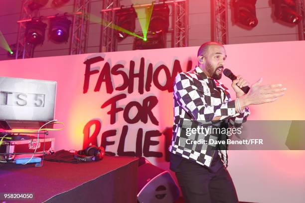 Craig David performs during the Fashion for Relief Cannes 2018 during the 71st annual Cannes Film Festival at Aeroport Cannes Mandelieu on May 13,...