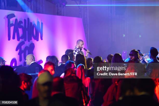 Craig David performs during the Fashion for Relief Cannes 2018 during the 71st annual Cannes Film Festival at Aeroport Cannes Mandelieu on May 13,...