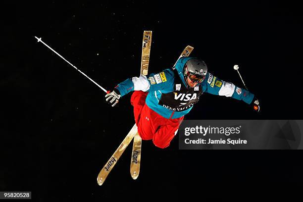 Michael Morse of the USA competes in the Men's Mogul competition during the FIS Freestyle Skiing World Cup on January 16, 2010 at Deer Valley Resort...