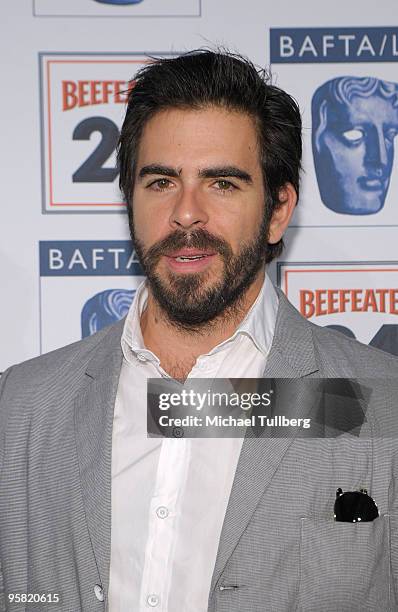 Actor/director Eli Roth arrives at the BAFTA/LA 16th Annual Awards Season Tea Party, held at the Beverly Hills Hotel on January 16, 2010 in Beverly...