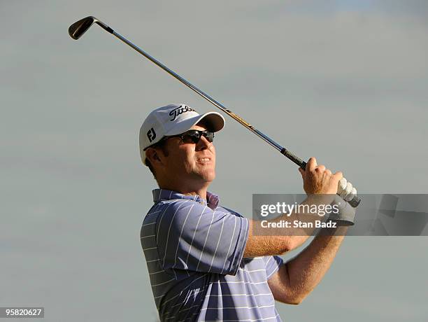 Troy Matteson hits to the 17th green during the third round of the Sony Open in Hawaii held at Waialae Country Club on January 16, 2010 in Honolulu,...