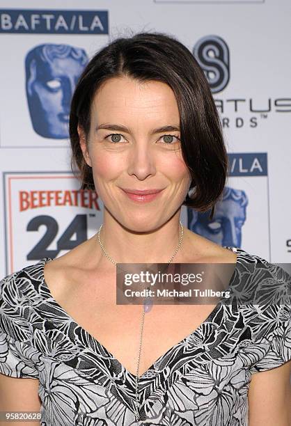 Actress Olivia Williams arrives at the BAFTA/LA 16th Annual Awards Season Tea Party, held at the Beverly Hills Hotel on January 16, 2010 in Beverly...