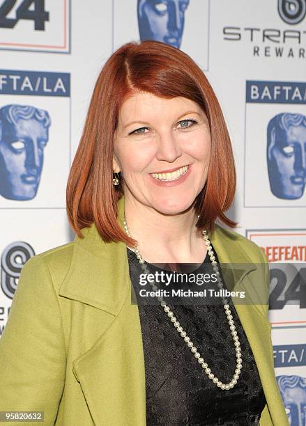 Actress Kate Flannery arrives at the BAFTA/LA 16th Annual Awards Season Tea Party, held at the Beverly Hills Hotel on January 16, 2010 in Beverly...