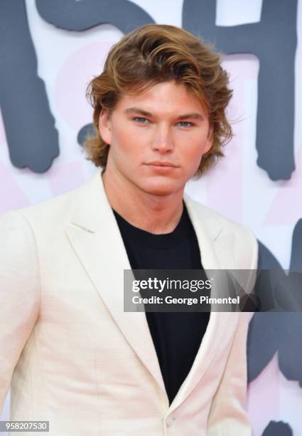 Jordan Barrett attends Fashion For Relief Cannes 2018 during the 71st annual Cannes Film Festival at Aeroport Cannes Mandelieu on May 13, 2018 in...