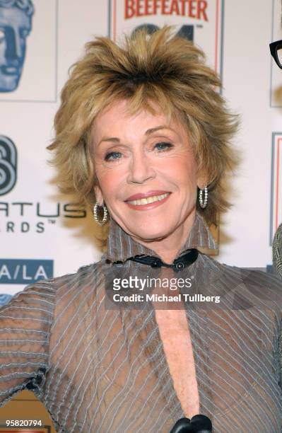 Actress Jane Fonda arrives at the BAFTA/LA 16th Annual Awards Season Tea Party, held at the Beverly Hills Hotel on January 16, 2010 in Beverly Hills,...