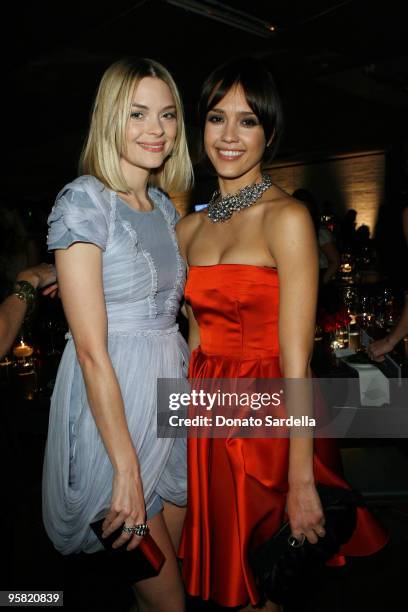 Actress/model Jaime King and actress Jessica Alba attend The Art of Elysium's 3rd Annual Black Tie Charity Gala "Heaven" on January 16, 2010 in...