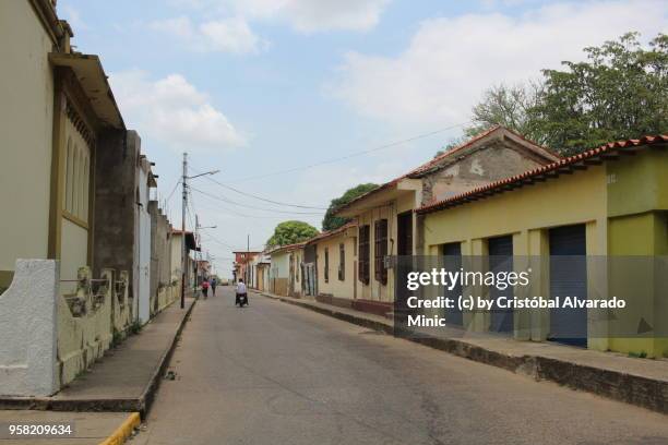 street of el sombrero, guárico, venezuela - guarico state stock pictures, royalty-free photos & images