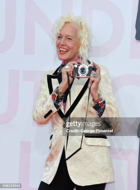 German photographer Ellen von Unwerth attends Fashion For Relief Cannes 2018 during the 71st annual Cannes Film Festival at Aeroport Cannes Mandelieu...