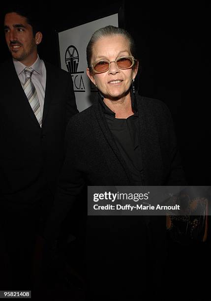 Actress Genevieve Bujold attends the 35th Annual Los Angeles Film Critics Association Awards at InterContinental Hotel on January 16, 2010 in Century...