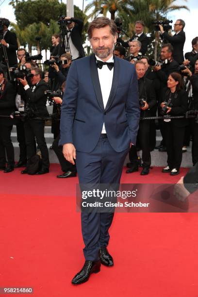 Nikolaj Coster-Waldau attends the screening of "Sink Or Swim " during the 71st annual Cannes Film Festival at Palais des Festivals on May 13, 2018 in...