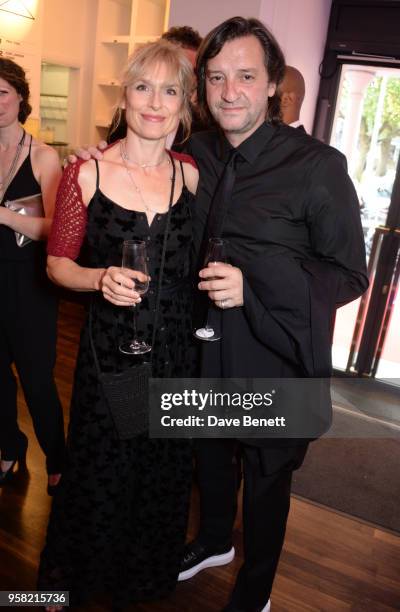 Amelia Bullmore and Rob Howell attend The Old Vic Bicentenary Ball to celebrate the theatre's 200th birthday at The Old Vic Theatre on May 13, 2018...