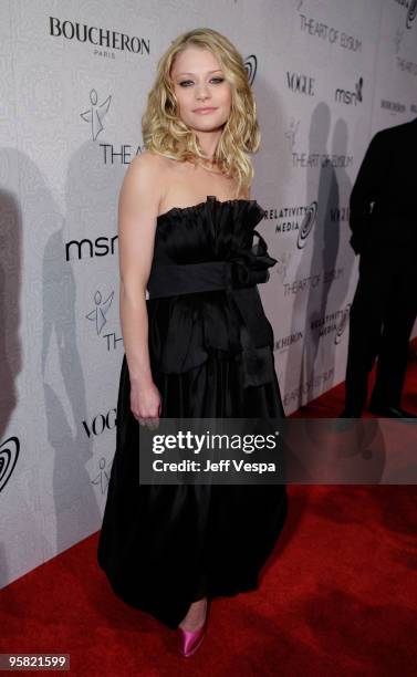 Actress Emilie de Ravin arrives at The Art of Elysium's 3rd Annual Black Tie Charity Gala "Heaven" on January 16, 2010 in Beverly Hills, California.