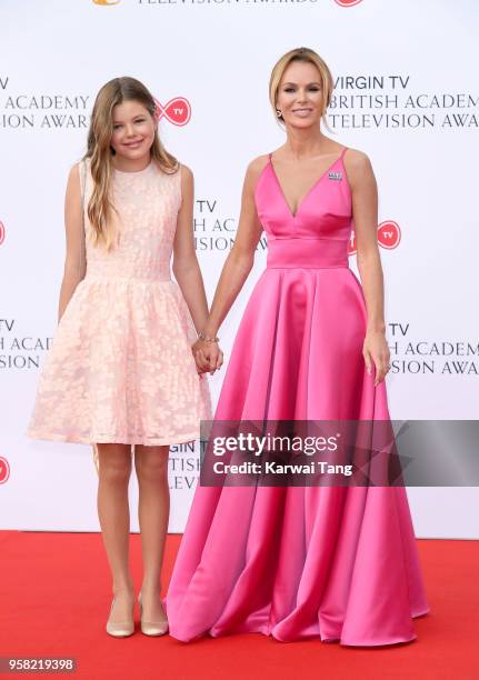 Amanda Holden and daughter Alexa Hughes attend the Virgin TV British Academy Television Awards at The Royal Festival Hall on May 13, 2018 in London,...