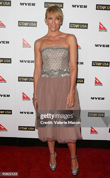 Actress Toni Collette arrives at the Australia Week 2010 Black Tie Gala on January 16, 2010 in Los Angeles, California.