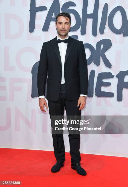 Luca Calvani attends Fashion For Relief Cannes 2018 during the 71st annual Cannes Film Festival at Aeroport Cannes Mandelieu on May 13, 2018 in...