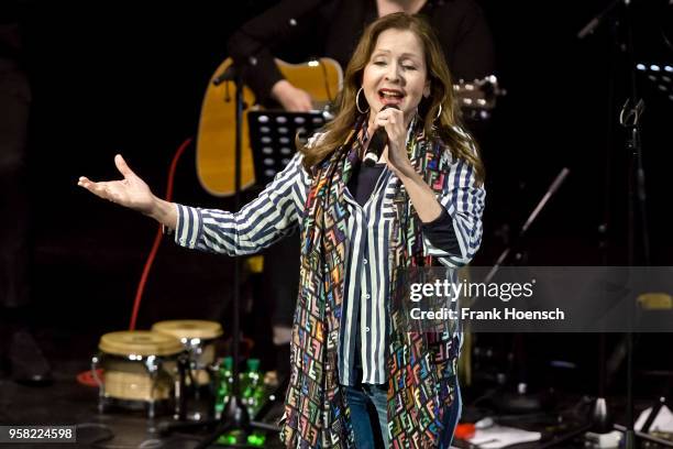 Singer Vicky Leandros performs live on stage during a concert at the Friedrichstadtpalast on May 13, 2018 in Berlin, Germany.
