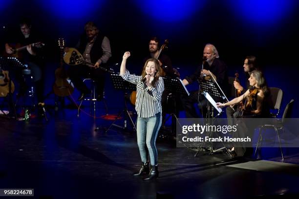 Singer Vicky Leandros performs live on stage during a concert at the Friedrichstadtpalast on May 13, 2018 in Berlin, Germany.