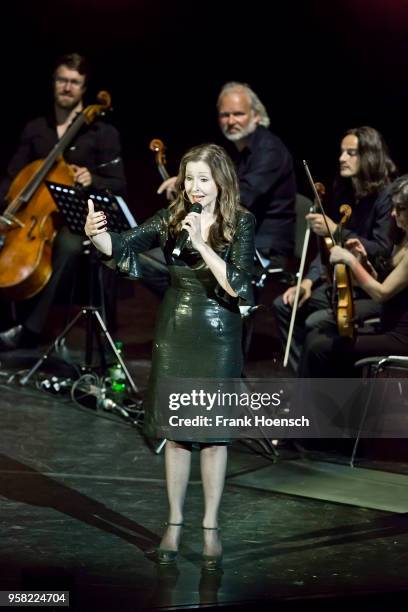 Singer Vicky Leandros performs live on stage during a concert at the Friedrichstadtpalast on May 13, 2018 in Berlin, Germany.