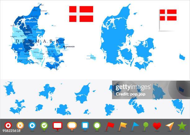 29 - denmark - blue and pieces 10 - ribe stock illustrations