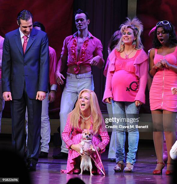 Alex Gaumond. Sheridan Smith and cast perform during the curtain call for Legally Blonde at the Savoy Theatre on January 15, 2010 in London, England.