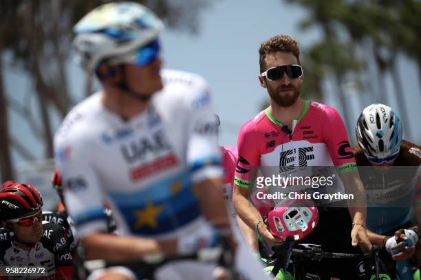 Taylor Phinney of The United States and Team EF Education First - Drapac P/B Cannondale prepares to start during stage one of the 13th Amgen Tour of...