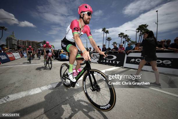 Taylor Phinney of The United States and Team EF Education First - Drapac P/B Cannondale prepares to start during stage one of the 13th Amgen Tour of...